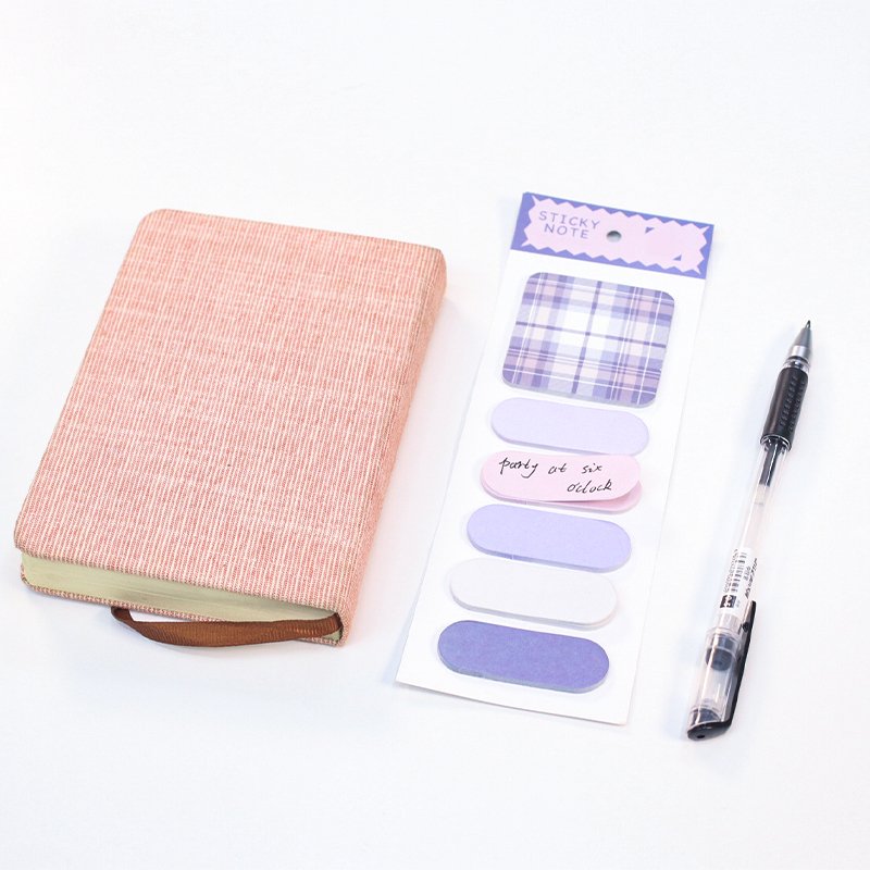 Custom Mini Sticky Notes Wholesale Stripped Memo Removable Repositionable Self-Adhesive For Schools Office Reminders Notes