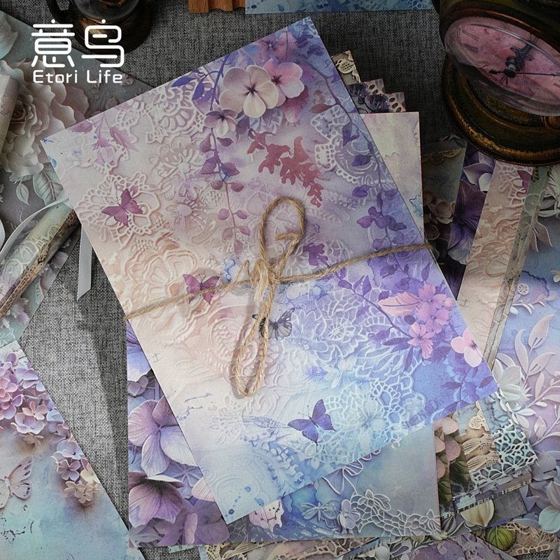 20pcs/pack Vegetable Paper Botanist Light Vintage Salt Handbook Basic Decoration Background Priming Paper