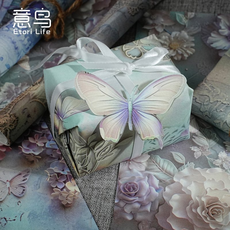 20pcs/pack Vegetable Paper Botanist Light Vintage Salt Handbook Basic Decoration Background Priming Paper