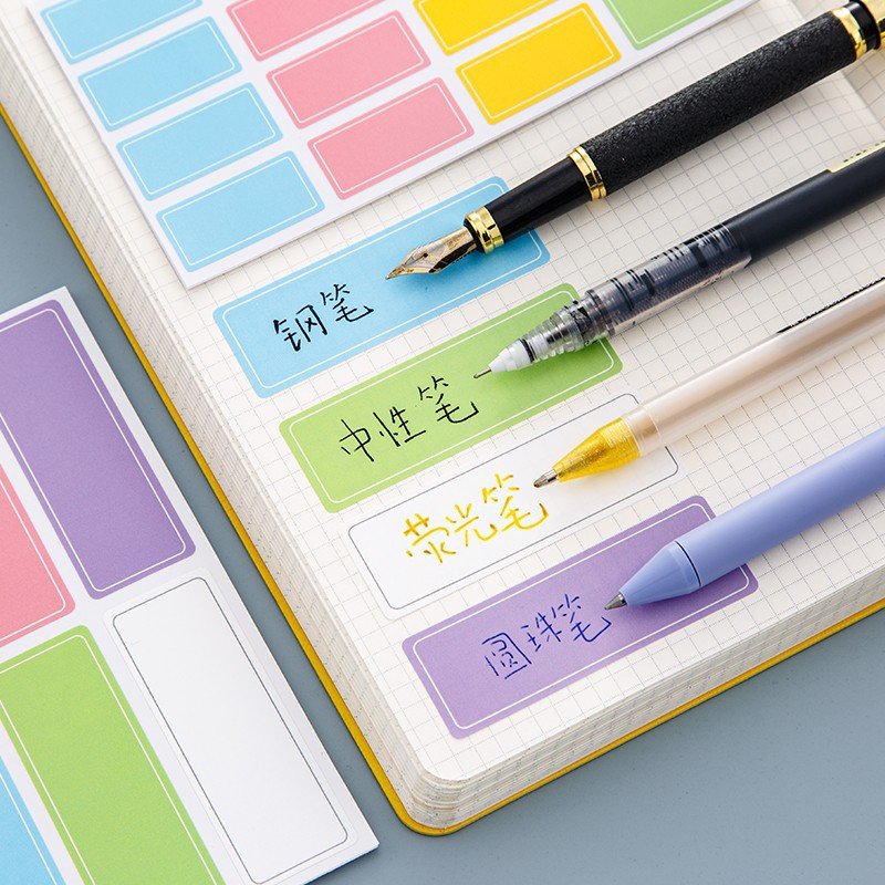 Custom wholesale Morandi Various colors stationery sticky page markers index tab stickers index stickers
