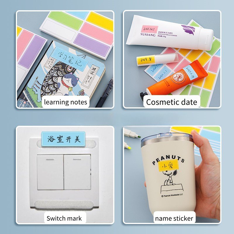 Custom wholesale Morandi Various colors stationery sticky page markers index tab stickers index stickers