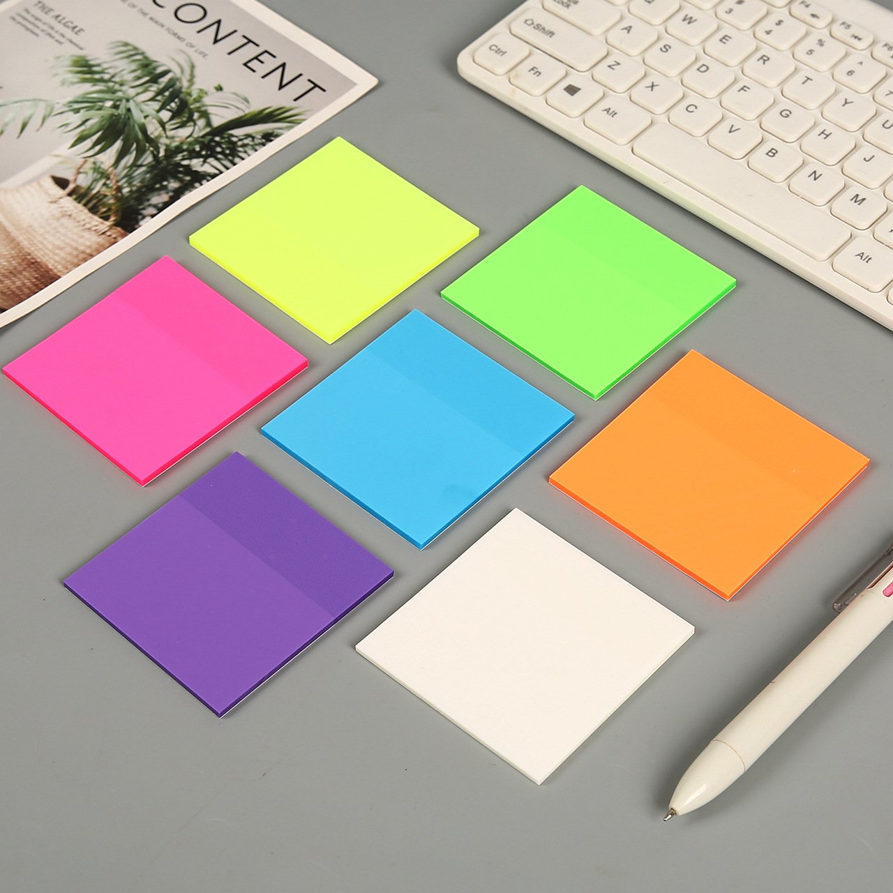 Customizable Sticky Notes 3x3 Inch 100 Sheets Per Pad Colorful Self-Stick Notes Easy Post Memo Pads