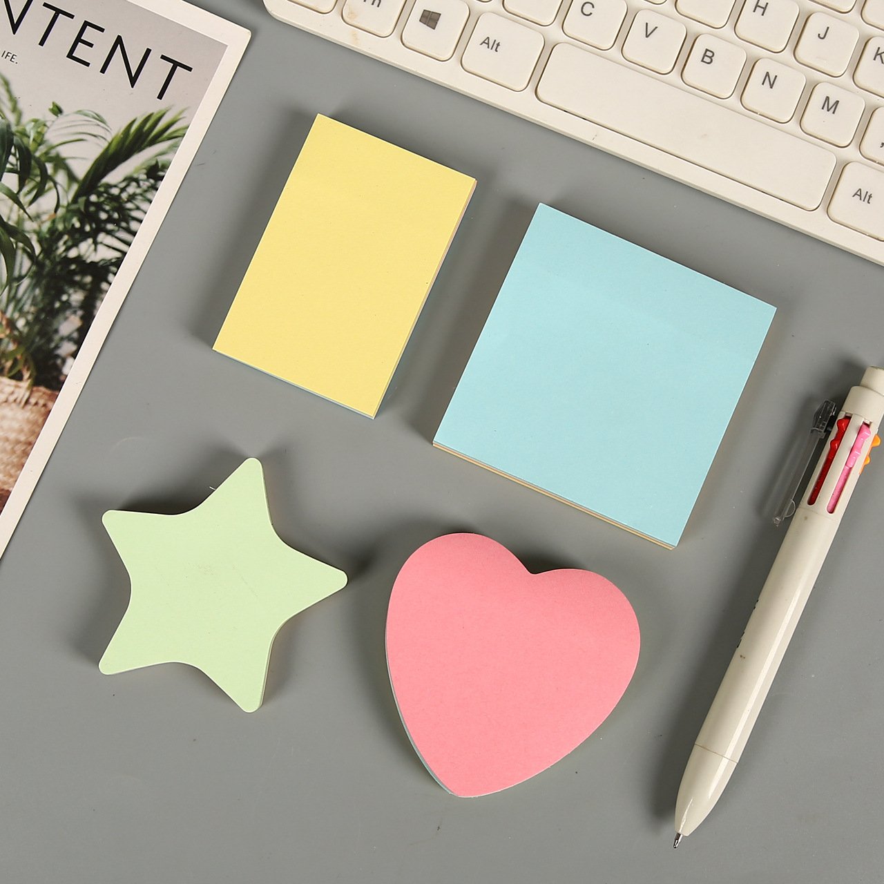 Customizable Sticky Notes 3x3 Inch 100 Sheets Per Pad Colorful Self-Stick Notes Easy Post Memo Pads
