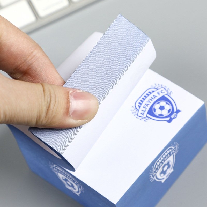 Custom Stationery Square Paper Sticky Notes Cube Promotional Notepad Blocks Post Sticky It Notes with Logo