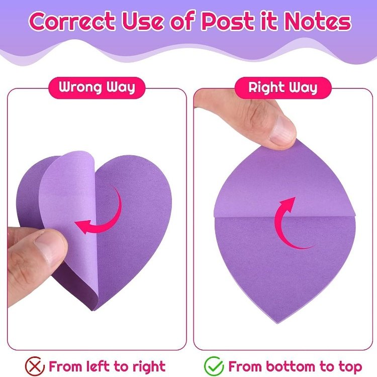 Funny 6 Pads Creative customized Sticky Notes set custom size and shape sticky note pad