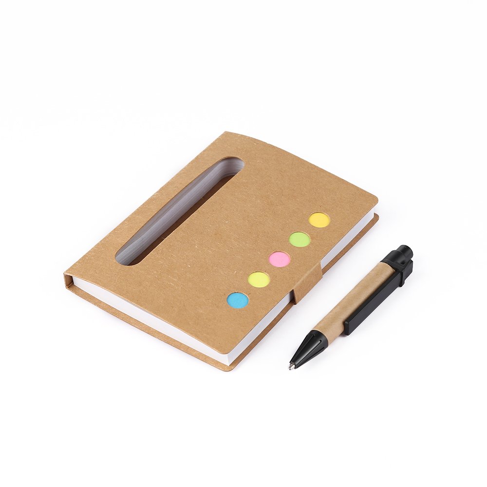 Wholesale Promotional Stationery Pocket Size Small Recycle Notebook with Ball Pen