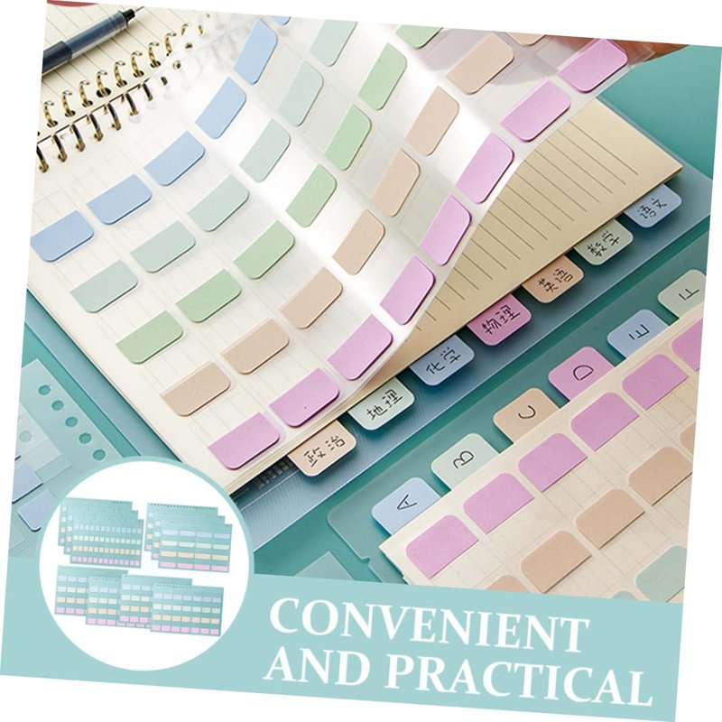 Gradient index sticky notes candy color portable memo pad Kawaii Office decoration sticker label for school