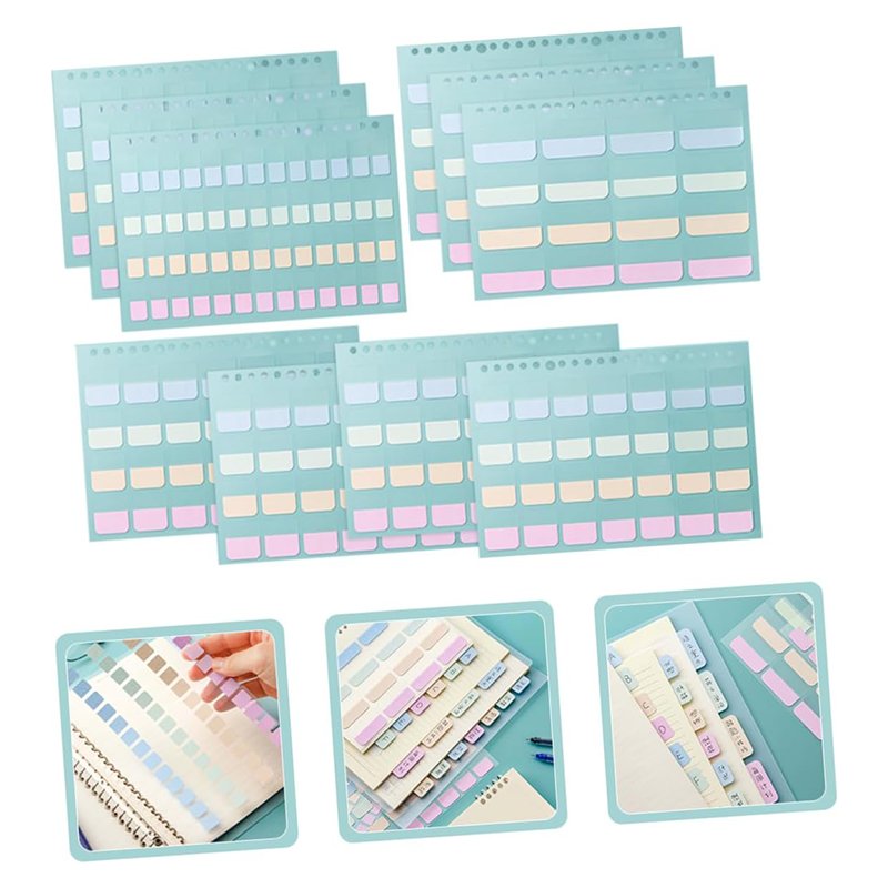Gradient index sticky notes candy color portable memo pad Kawaii Office decoration sticker label for school
