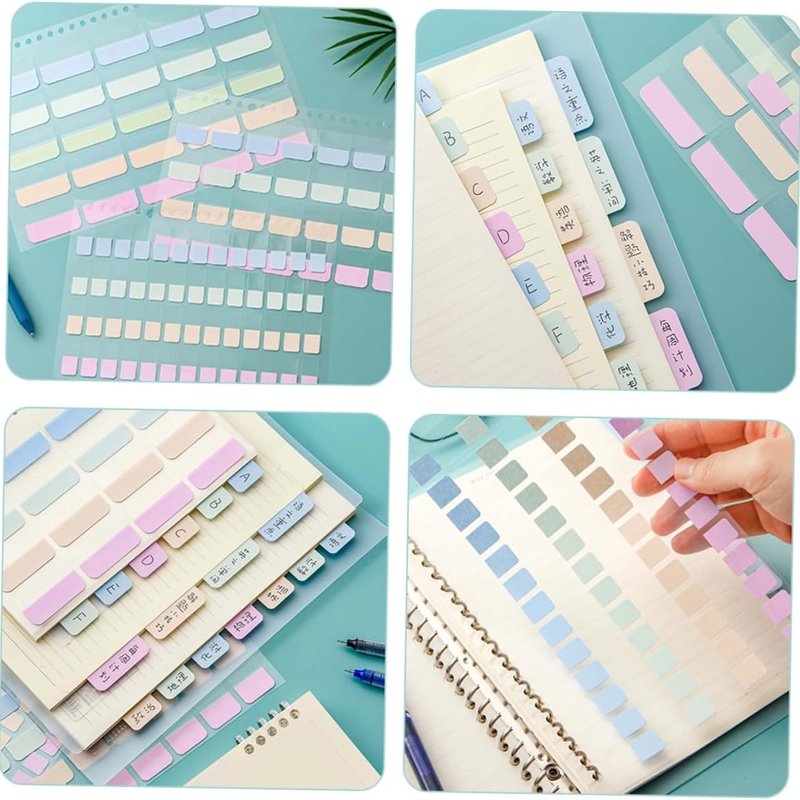 Gradient index sticky notes candy color portable memo pad Kawaii Office decoration sticker label for school