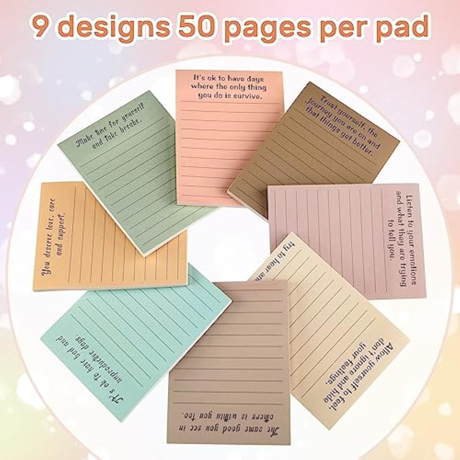 Spot promotion STOCK Mental health planner sticky note Decoration self-adhesive Positive Prevention notepad School supplies