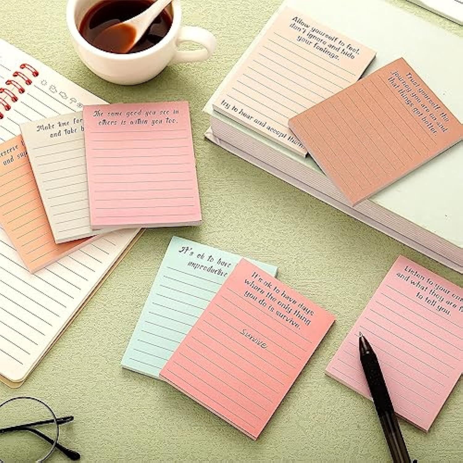 Spot promotion STOCK Mental health planner sticky note Decoration self-adhesive Positive Prevention notepad School supplies