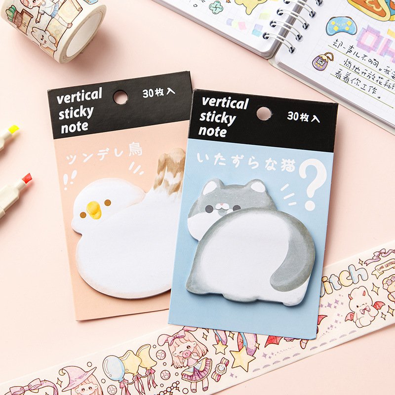 Kawaii Animal Sticky Notes Custom Post Note Memo Pad Notepad Writing Paper School Office Supply Stationery
