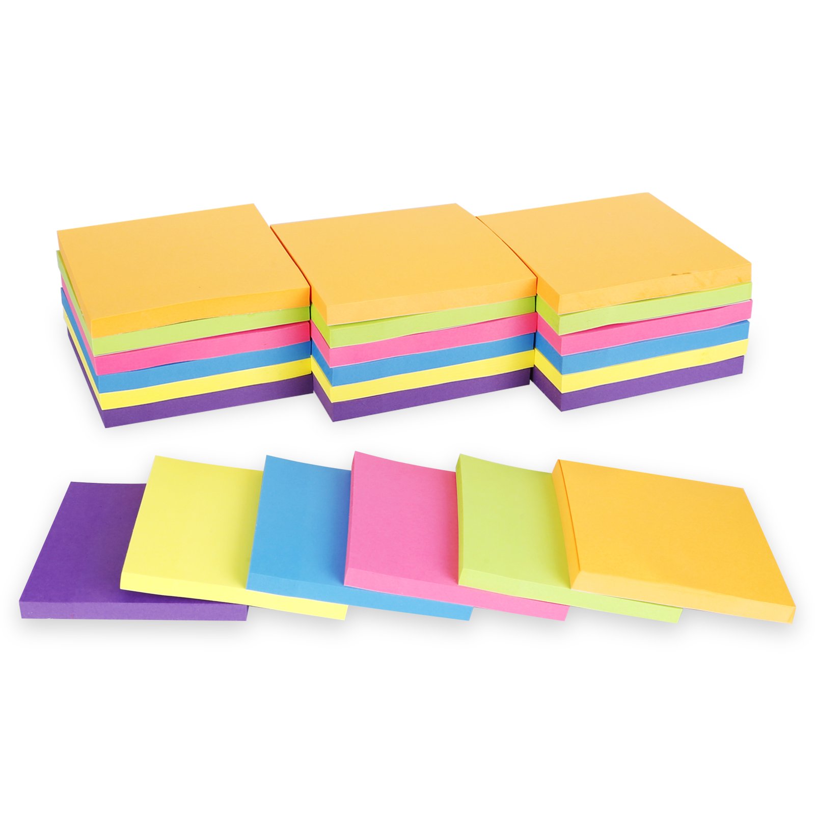 2023 New Product Sticky Notes 3"X3" 75x75mm Removable Sticky Notes For Office Supply