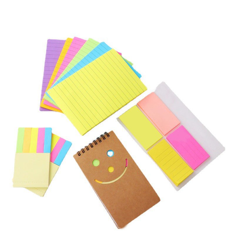 Best Selling Printing Logo Corporate School Stationery Sticky Note Pad portable Self-Adhesive Tear Off Memo Pads Sticky Note Set