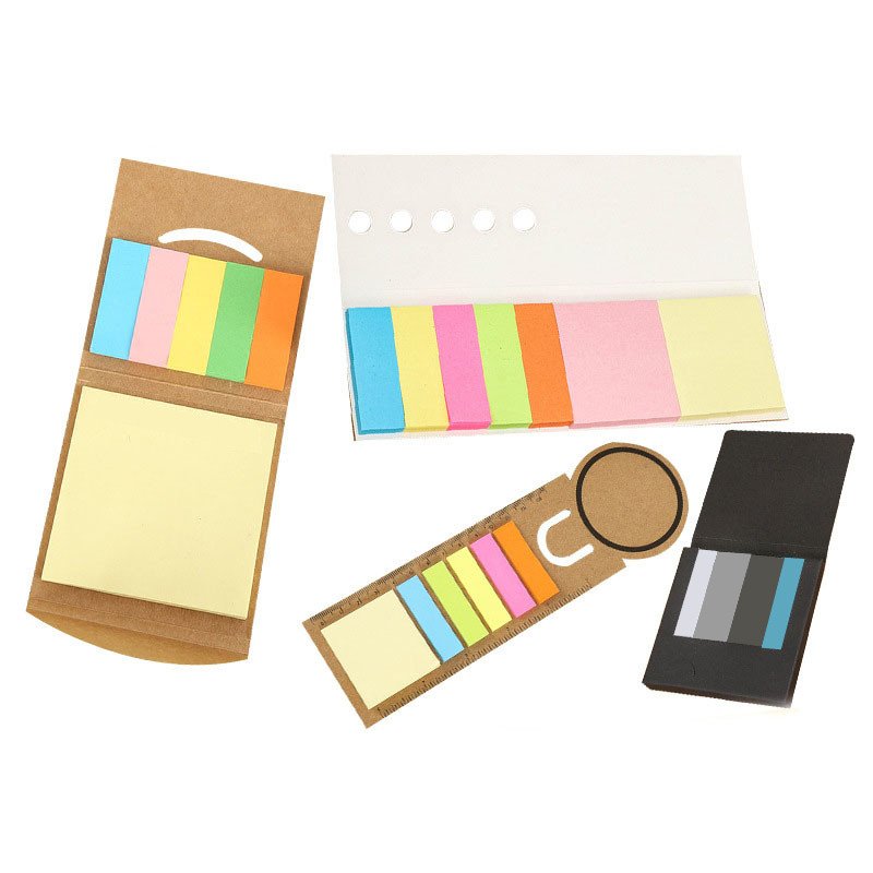 Best Selling Printing Logo Corporate School Stationery Sticky Note Pad portable Self-Adhesive Tear Off Memo Pads Sticky Note Set