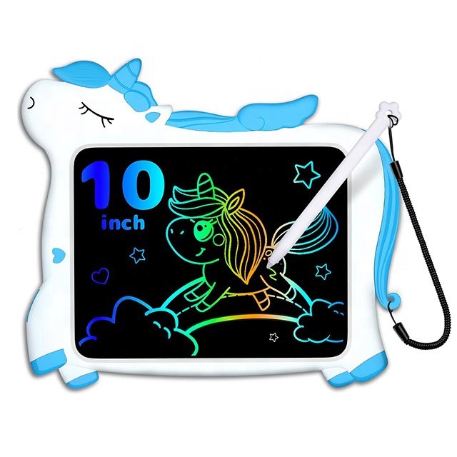 Unicorn Toy 10 Inch LCD Writing Tablet Kids Doodle Draw Board Birthday Christmas Gifts for 3 4 5 6 7 8 Year Old Girls Boys