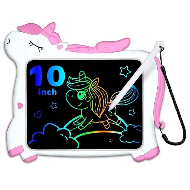 Unicorn Toy 10 Inch LCD Writing Tablet Kids Doodle Draw Board Birthday Christmas Gifts for 3 4 5 6 7 8 Year Old Girls Boys