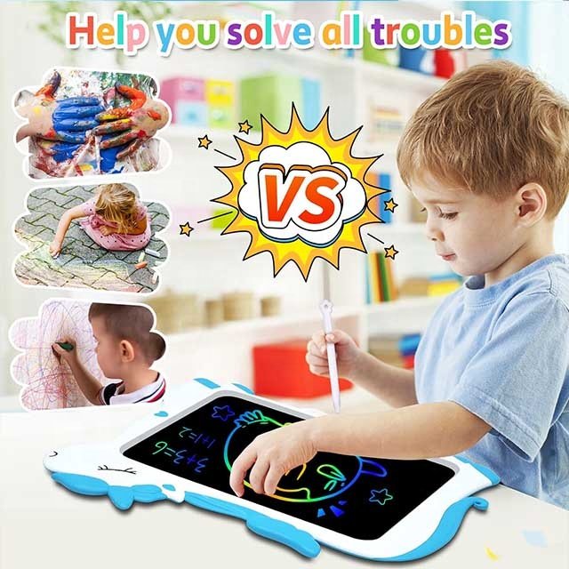 Unicorn Toy 10 Inch LCD Writing Tablet Kids Doodle Draw Board Birthday Christmas Gifts for 3 4 5 6 7 8 Year Old Girls Boys