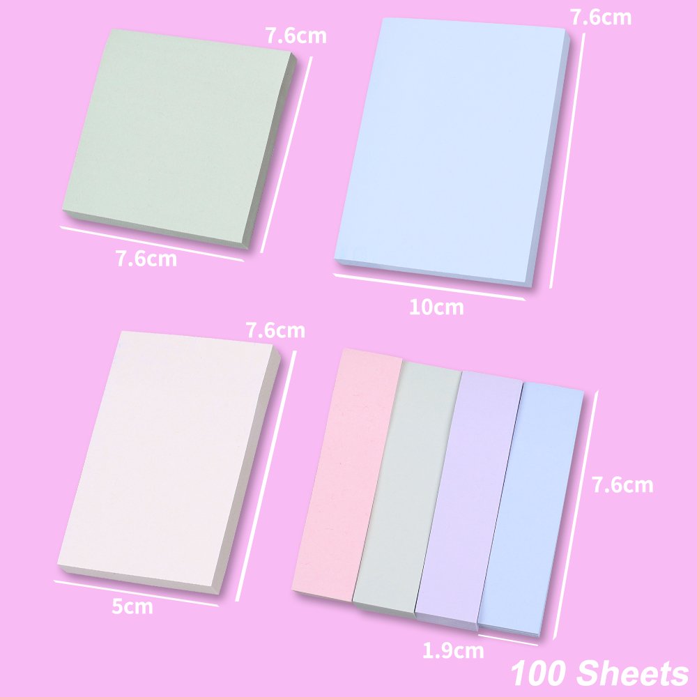 Korean Self-adhesive Sticky Notes Business Office Memo Pads Post Notepads Back to School Supply Planner Notebook Index Tabs List
