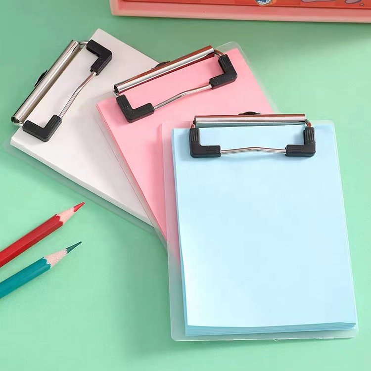 New Trending Mini Cartoon Board Clip Notepad Waterproof Promotional Memo Pad Hardware Message Paper Clipboard