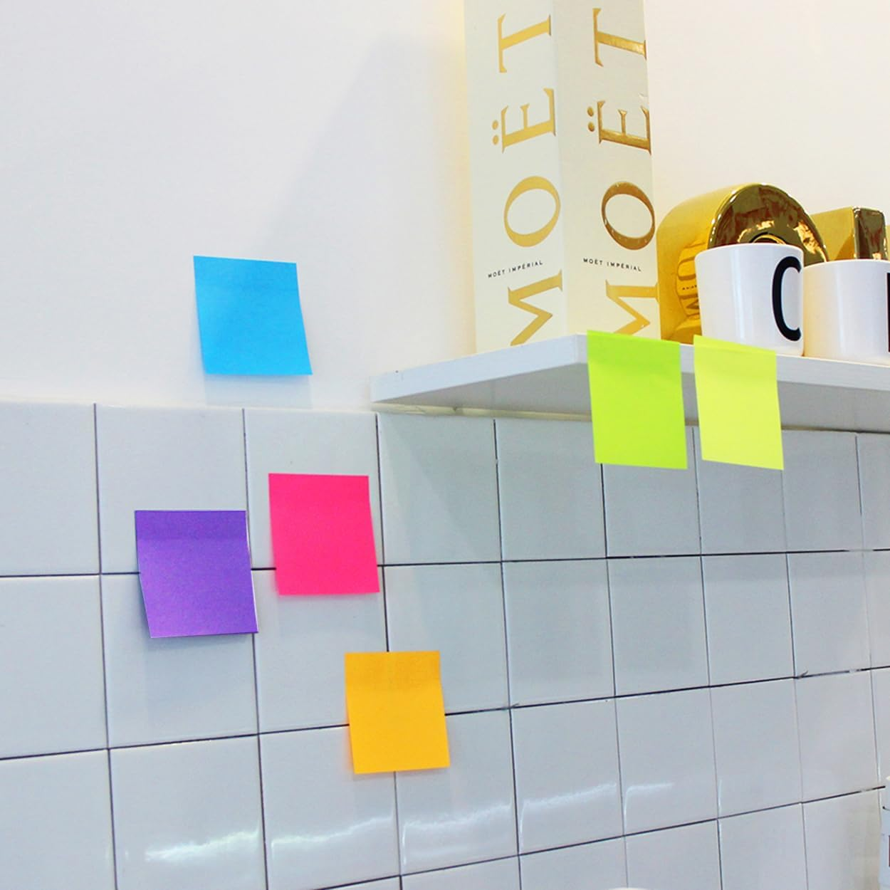 Self-Adhesive 3 x 3 Inch Memo Pads Custom Colorful Super Note Pads School Supplies & Office Sticky Notes