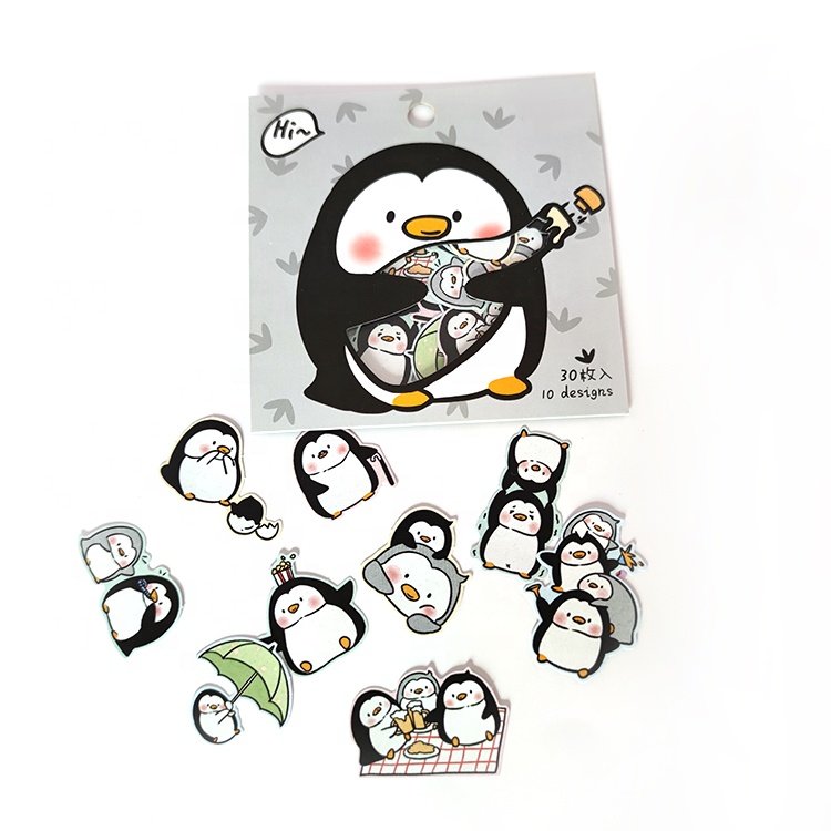 Custom Decoration Design Animals 3D Waterproof Kawaii Stickers Sheet Packs Cute Sticker