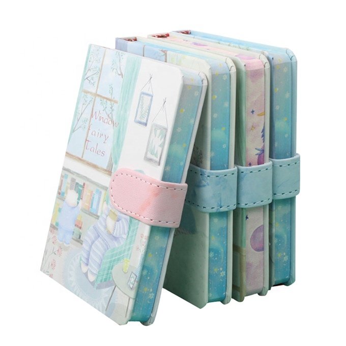 Dinosaur Notebook Faux Pu Customized A6 A5 Leather Cover Sakura Notebook