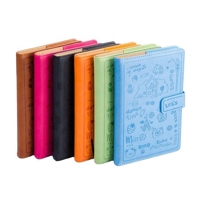 Dinosaur Notebook Faux Pu Customized A6 A5 Leather Cover Sakura Notebook