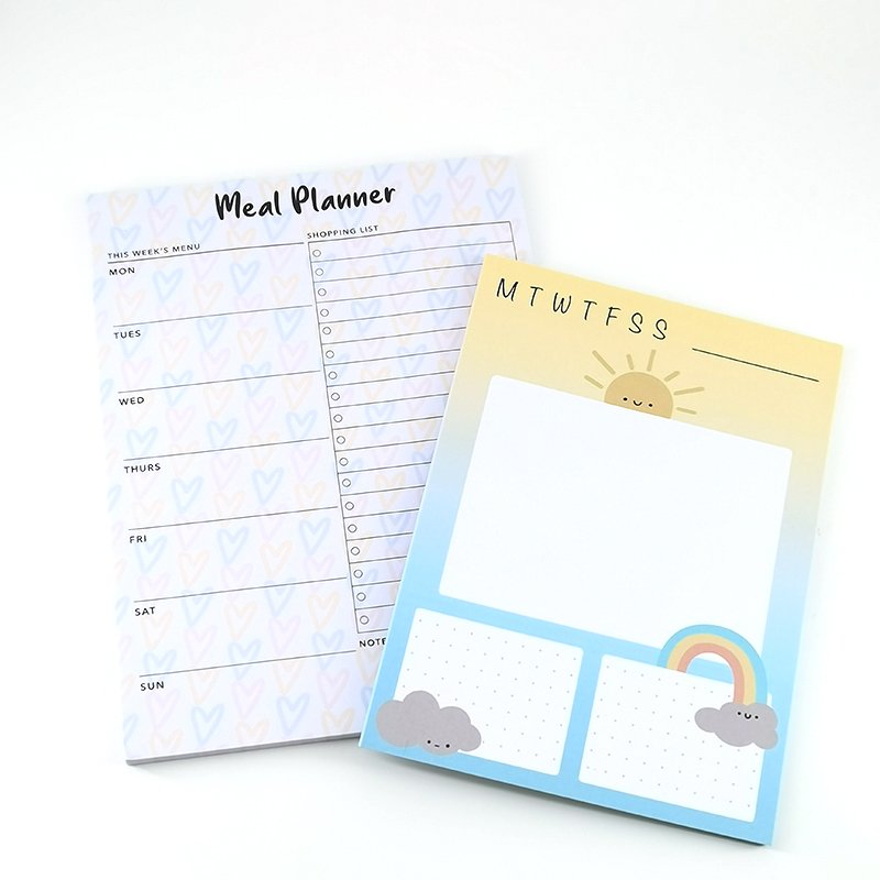 Custom printing A1 A2 A3 A4 cute mini daily tear off To do list memo notepad