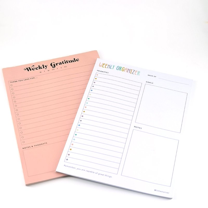 Custom printing A1 A2 A3 A4 cute mini daily tear off To do list memo notepad