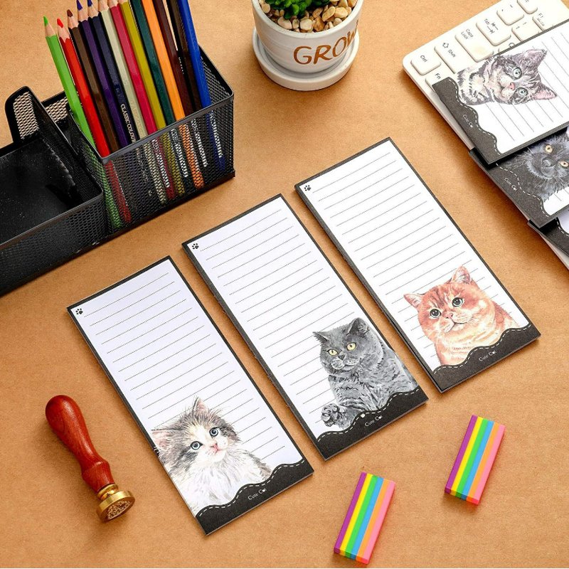 HK Soft magnetic notepad 50 pages note message memo office student notepad