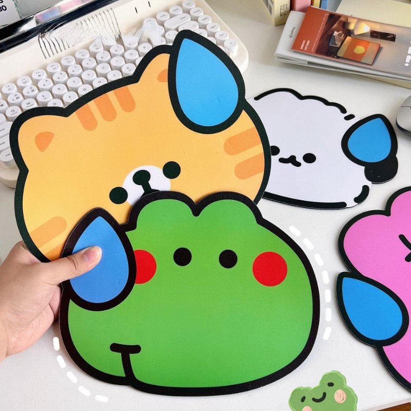 PVC Non-Slipcute Mouse Pad Small Animal Small Notebook Office Cartoon Student Creative Desk Pad