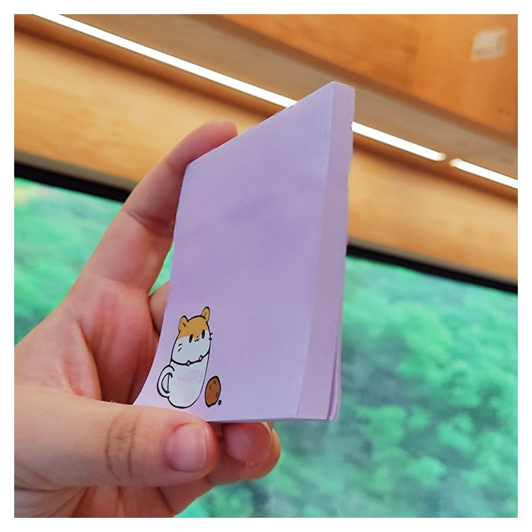 Special Cute Magnetic Loose Leaf Stationery custom shaped Sticky Notes pad custom low moq holder