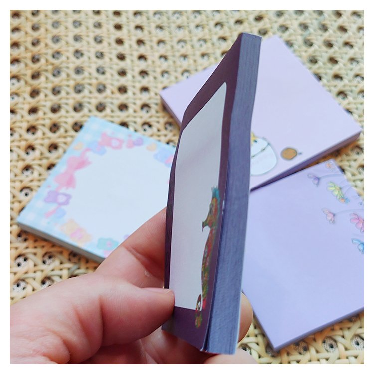Special Cute Magnetic Loose Leaf Stationery custom shaped Sticky Notes pad custom low moq holder