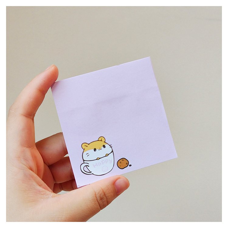 Special Cute Magnetic Loose Leaf Stationery custom shaped Sticky Notes pad custom low moq holder