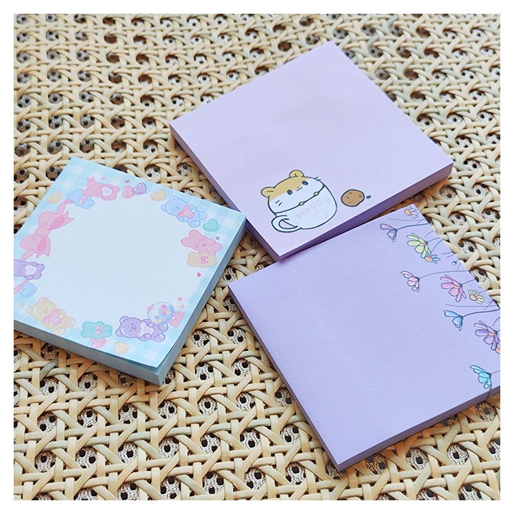 Special Cute Magnetic Loose Leaf Stationery custom shaped Sticky Notes pad custom low moq holder
