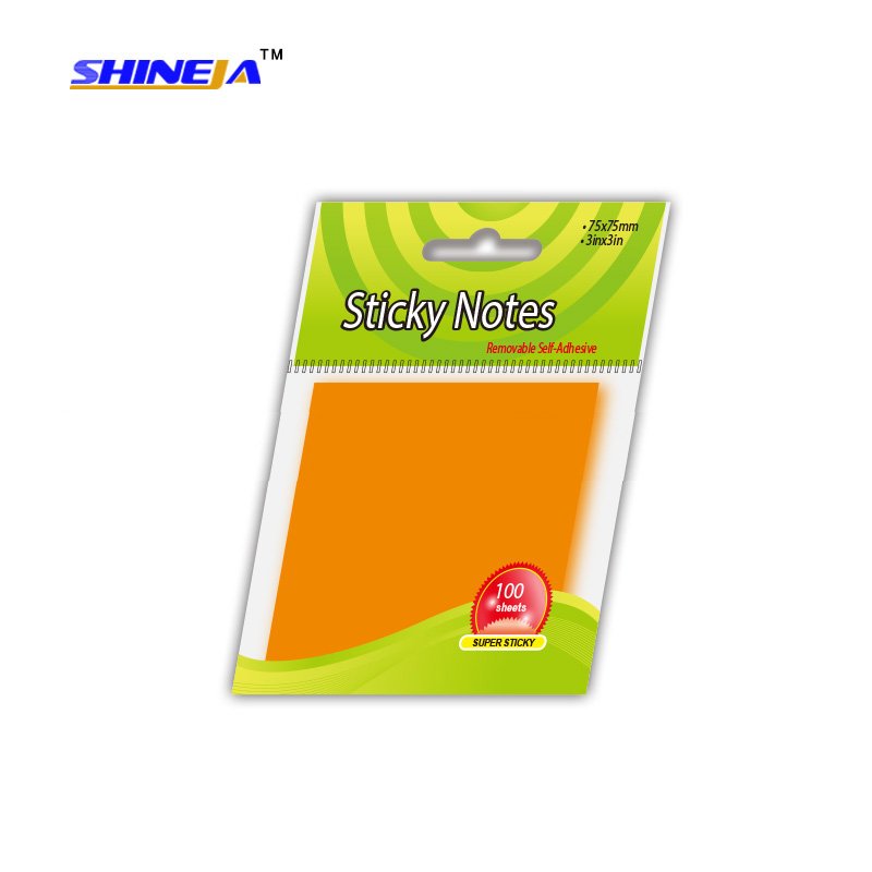 Popular good quality self-adhesive memo pad style sticky notes for school and office