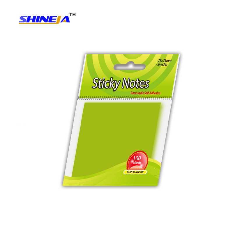 Popular good quality self-adhesive memo pad style sticky notes for school and office