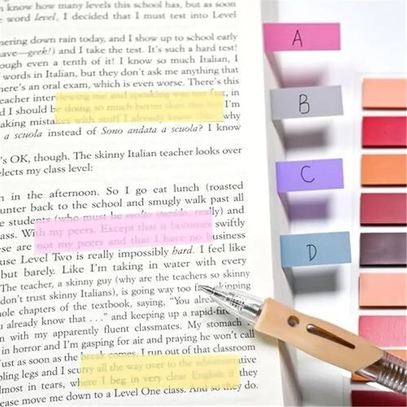 107 Packs Index Tabs Self Adhesive Page Markers Transparent Waterproof Sticky Notes Classify Files Flags planner Stickers