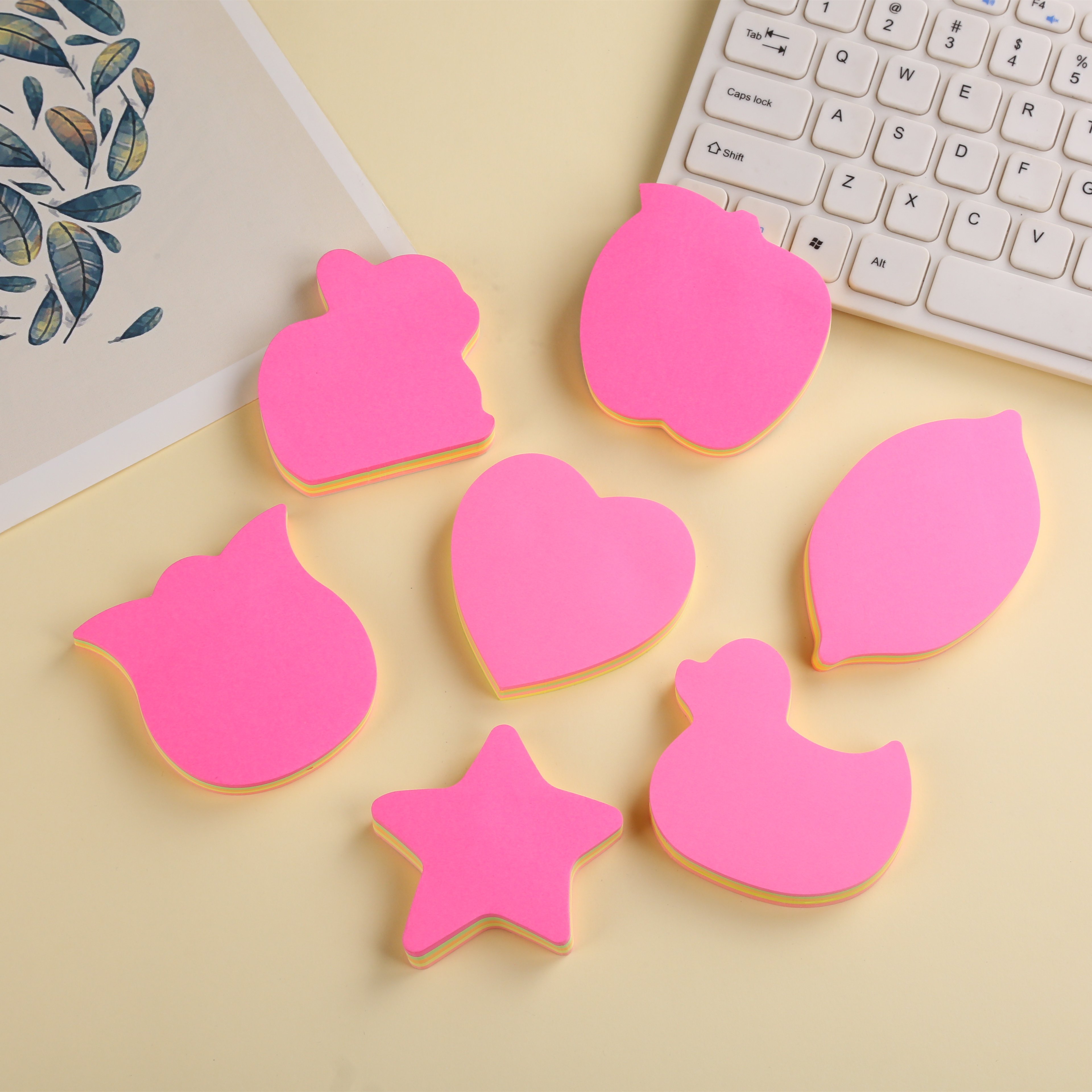 KADISI Wholesale Office Note Pad School colorful Memo Pad Custom special-shaped Sticky Notes