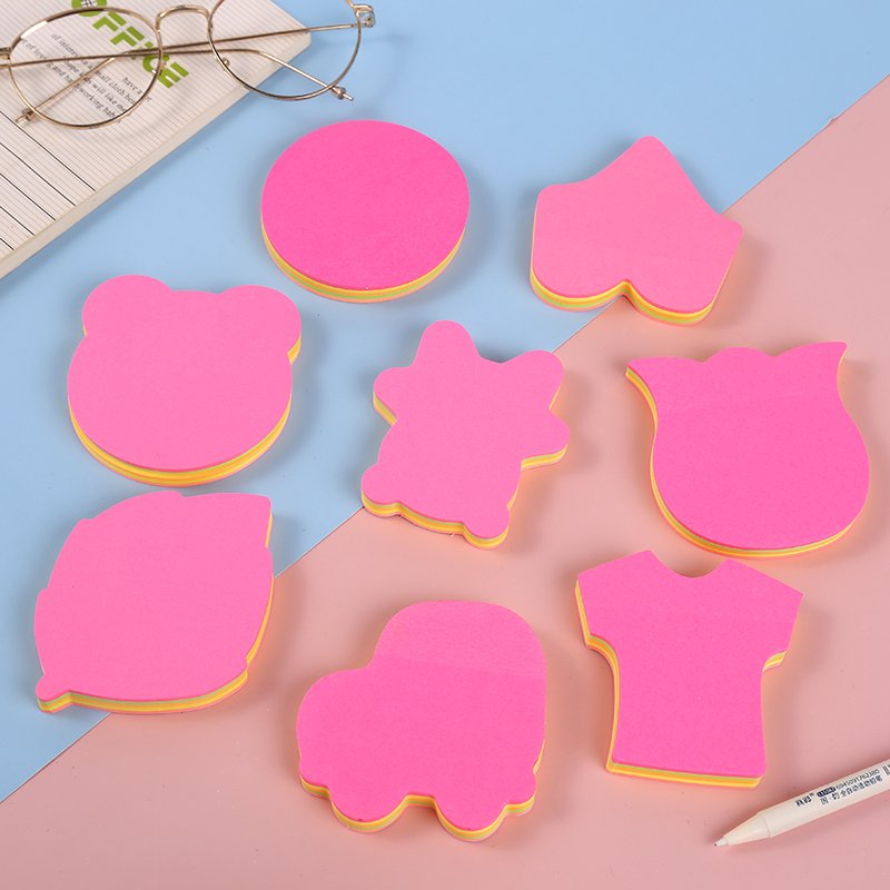 KADISI Wholesale Office Note Pad School colorful Memo Pad Custom special-shaped Sticky Notes