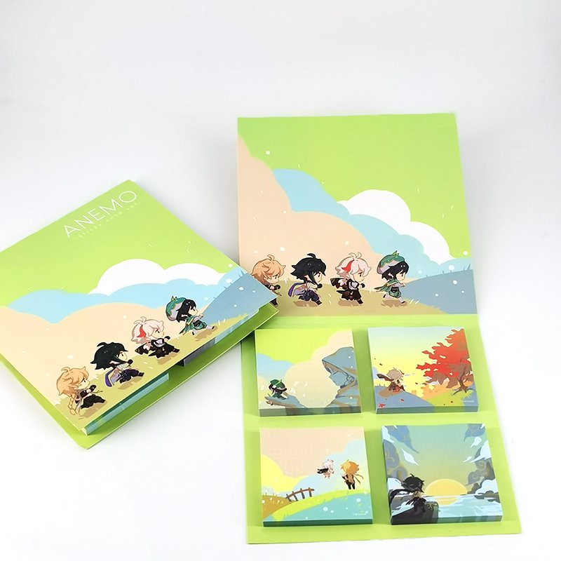 Custom design print sticky notes cute girl planner memo pads pocket notepads
