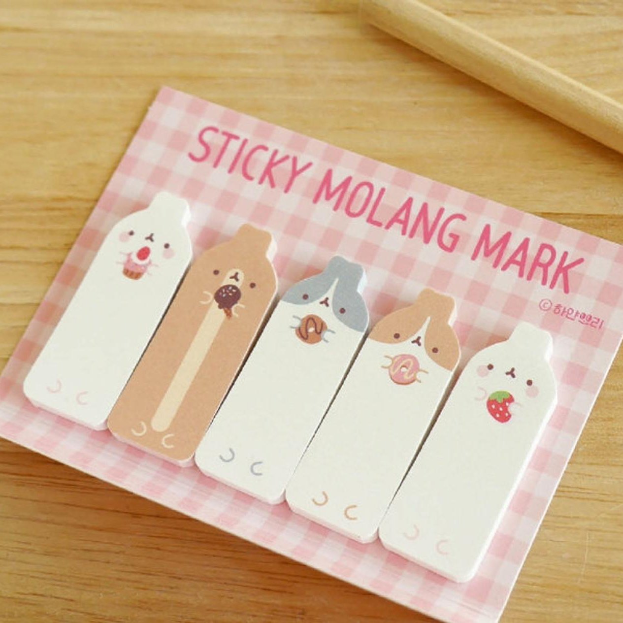 Custom design print sticky notes cute girl planner memo pads pocket notepads