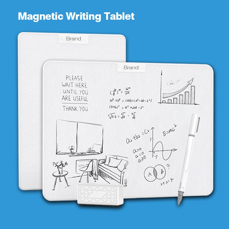 12 Inch Magnetic Writing Tablet Magic Writing Board Doodle Pad Notebook Memo Pad Electronic Slate Graphic Tablet Digital Notepad