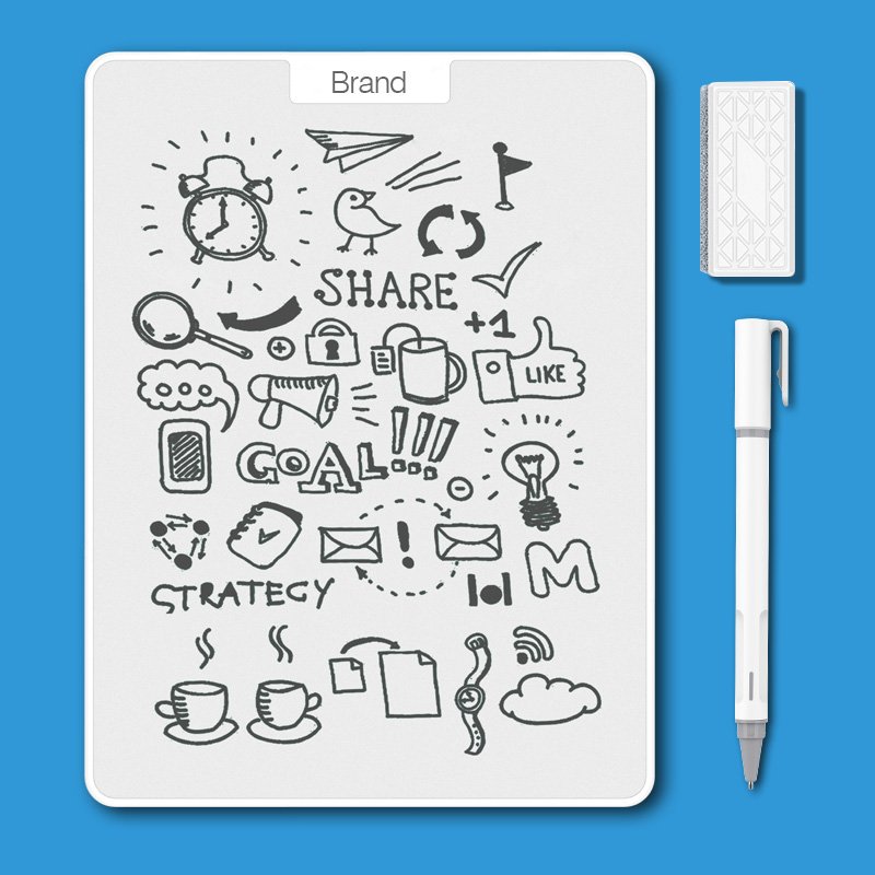 12 Inch Magnetic Writing Tablet Magic Writing Board Doodle Pad Notebook Memo Pad Electronic Slate Graphic Tablet Digital Notepad