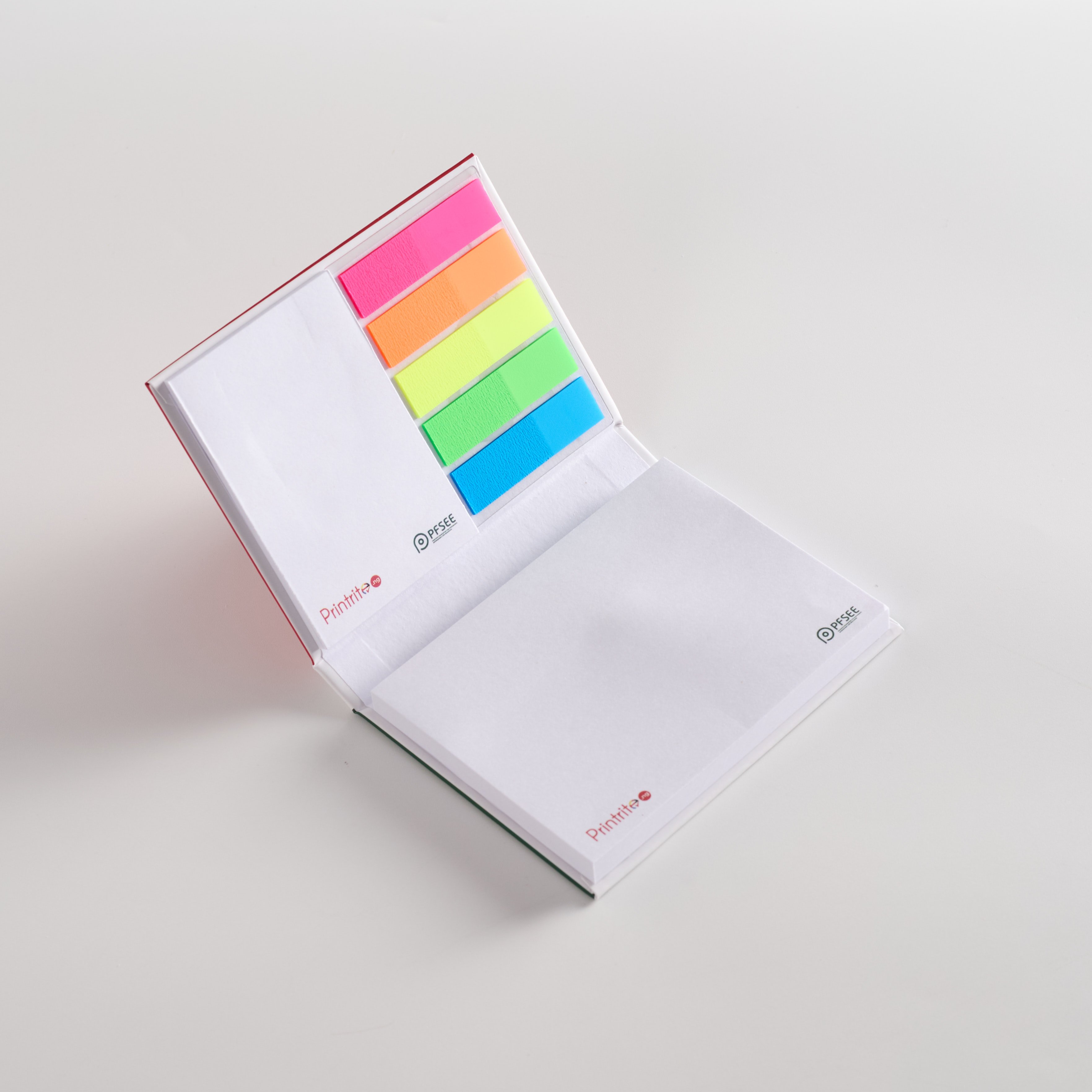 recyclable paper notepad with sticky notes and custom logo printing