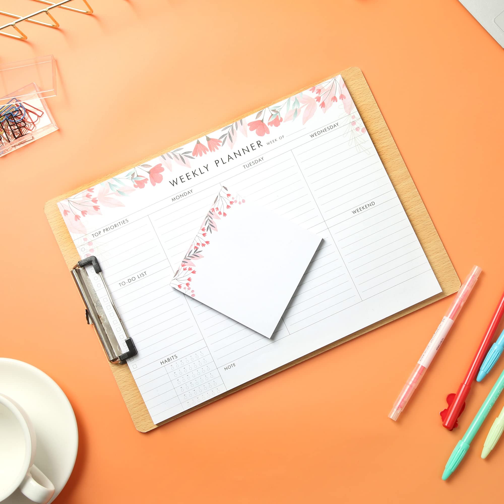 Weekly Planner Customize Daily Study To Do List Grocery Shopping Checklist Notepads Weekly Planner Notepad Grocery List Notepad
