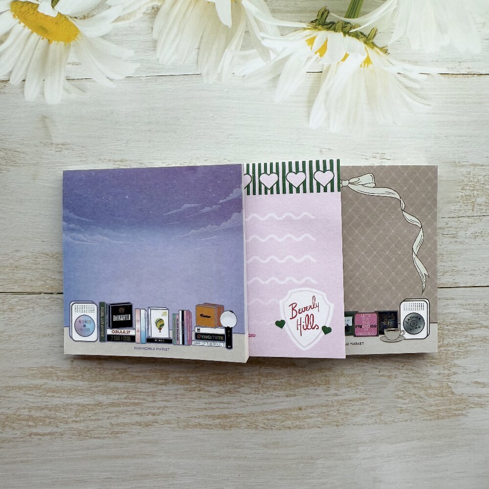 anime Cartoon Student Notes Set Self-Adhesive Pasting Creative Messages For Biscuits Toast Sticky notes pads