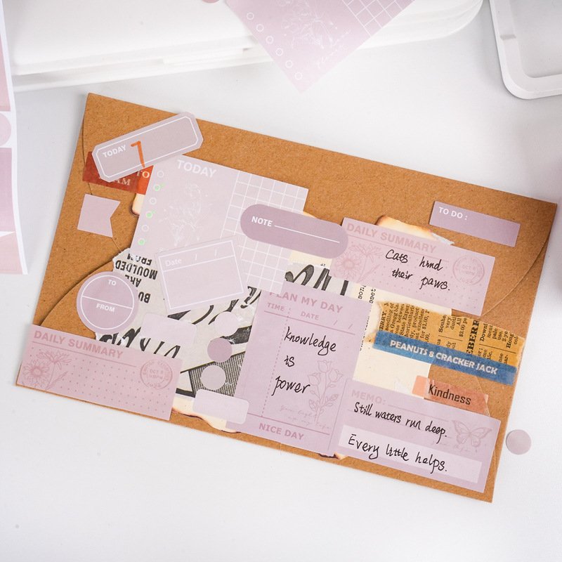 New creative die-cut agenda planner organizer sticky notes pad label school daily weekly planner memo pad stationery customize