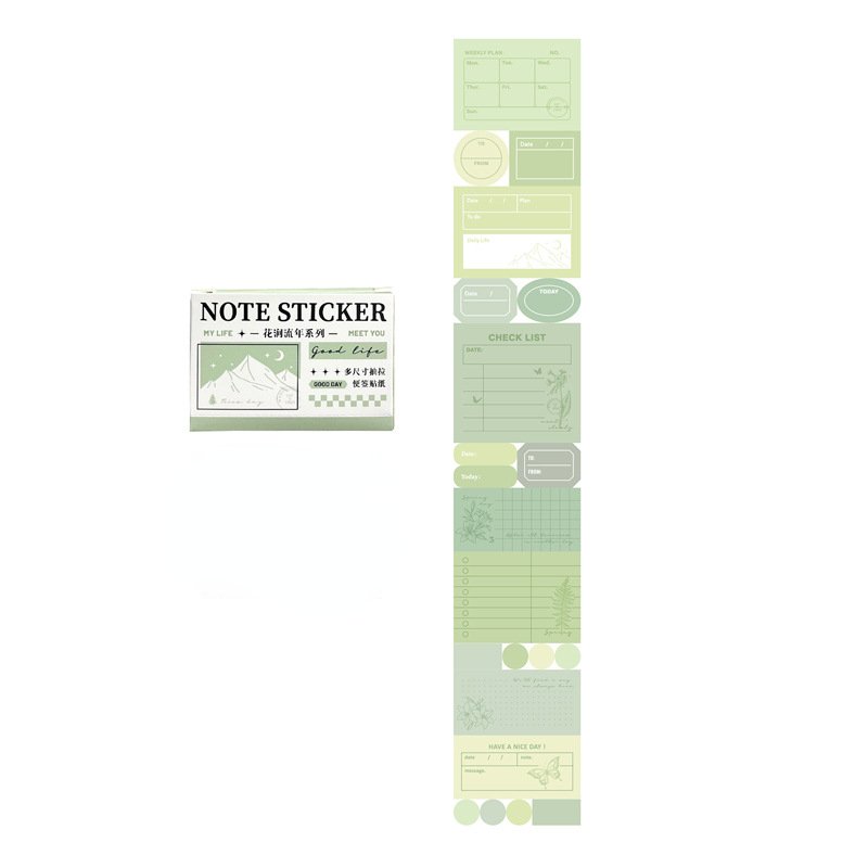 New creative die-cut agenda planner organizer sticky notes pad label school daily weekly planner memo pad stationery customize
